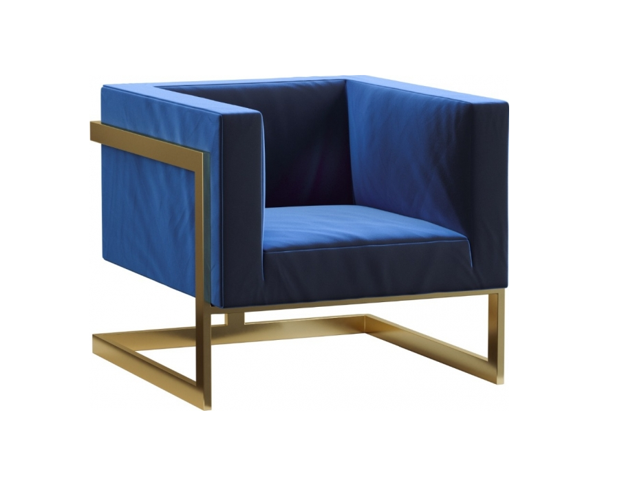 Кресло Andrian Gold Blue